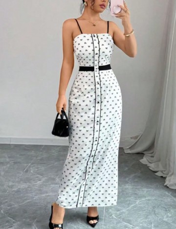 Rochie maxi Shein, crem