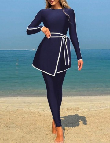 Costum de baie Shein, albastru