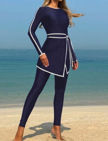 Costum de baie Shein, albastru