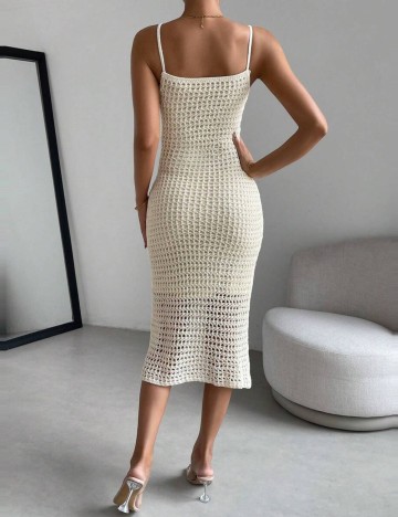 Rochie midi Shein, crem