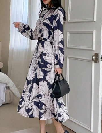 Rochie midi Shein, mix culori