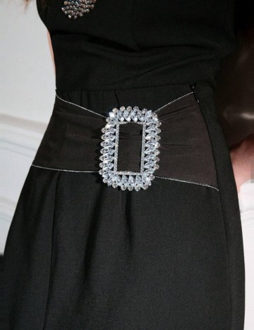 Fustă maxi MOTF by Shein, negru