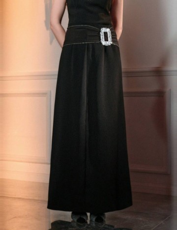 Fustă maxi MOTF by Shein, negru