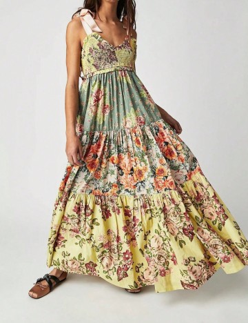 Rochie maxi Shein, mix culori