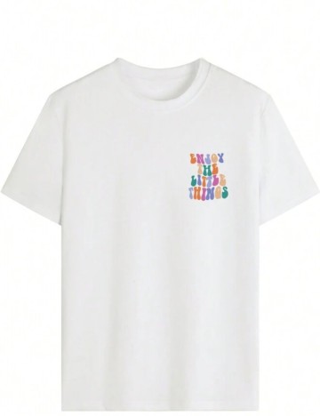 Tricou Shein Curve+, alb