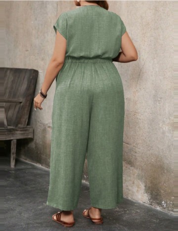 Salopetă lungă Shein Curve+, verde