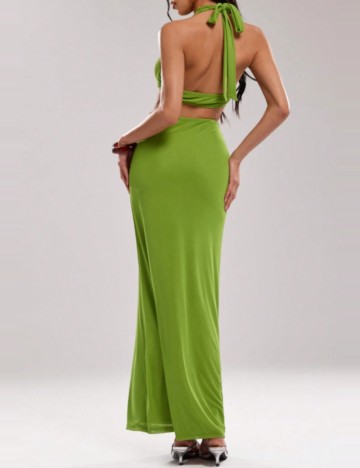 Rochie maxi Shein, verde