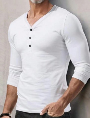 Bluză MANFINITY by Shein, alb