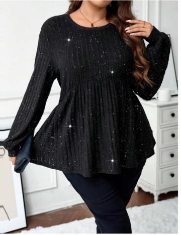 Bluză Shein Curve+, negru