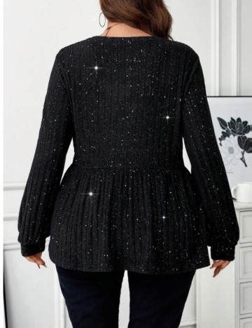 Bluză Shein Curve+, negru