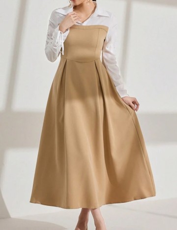 Rochie midi Shein, mix culori