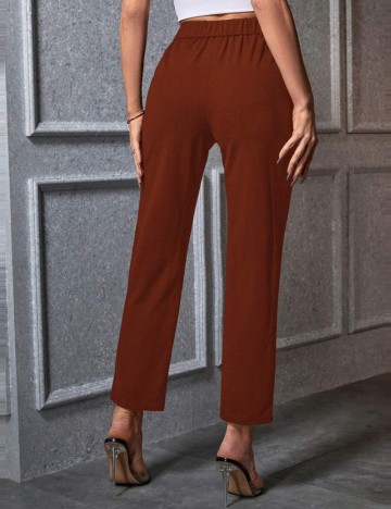 Pantaloni Office Shein, maro