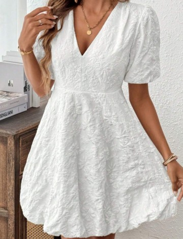 Rochie midi Shein, alb