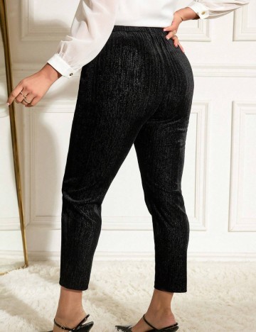 Pantaloni Shein Curve+, negru