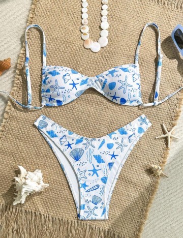 Costum de baie Shein, mix culori