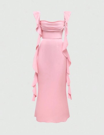 Rochie midi Shein, roz