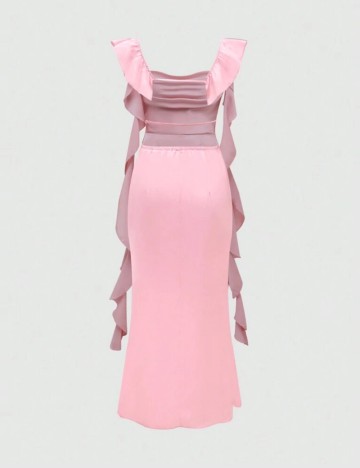 Rochie midi Shein, roz