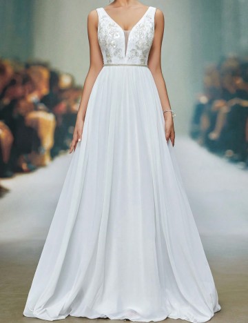 Rochie de mireasă Shein, alb