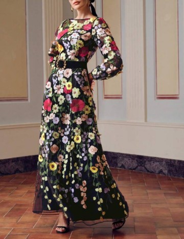 Rochie maxi Shein, mix culori