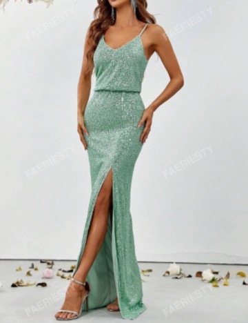 Rochie maxi Shein, verde