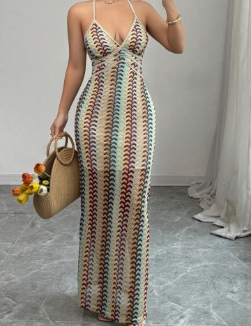 Rochie maxi Shein, mix culori