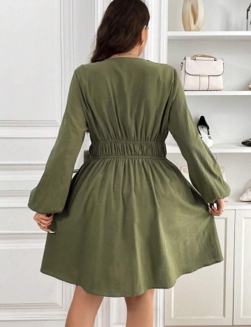 Rochie mini Shein Curve+, kaki