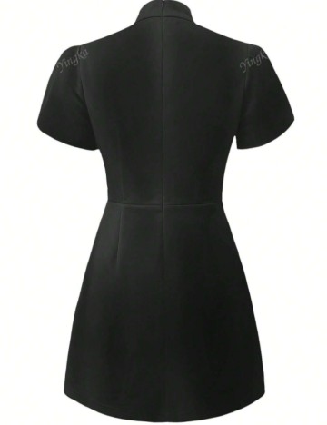 Rochie mini Shein Curve+, negru