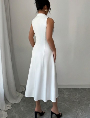 Rochie midi Shein, alb