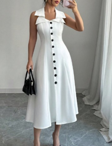 Rochie midi Shein, alb