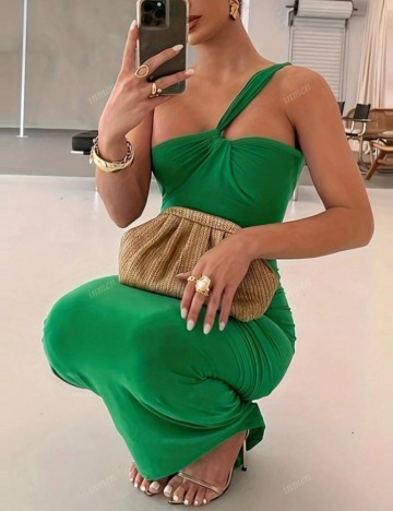Rochie maxi Shein, verde