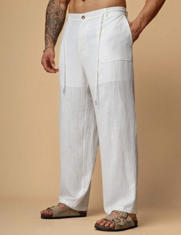 Pantaloni Shein, alb