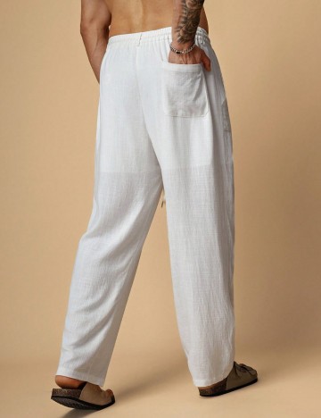 Pantaloni Shein, alb