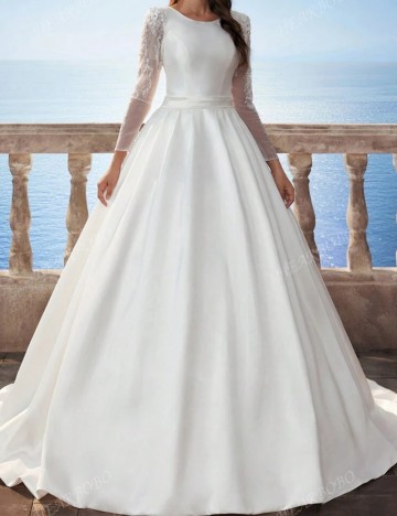Rochie de mireasă Shein, ivory