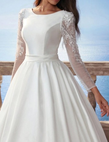 Rochie de mireasă Shein, ivory
