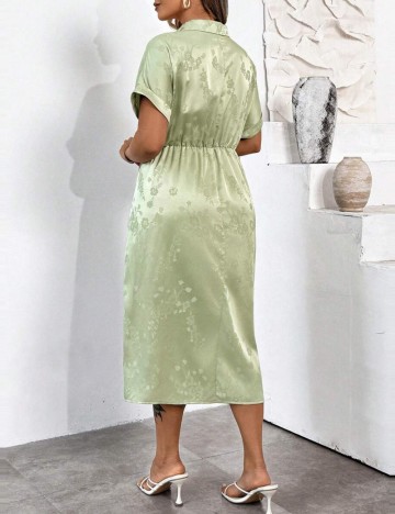Rochie midi Shein Curve+, verde