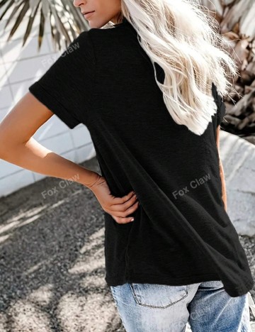 Tricou Shein Curve+, negru