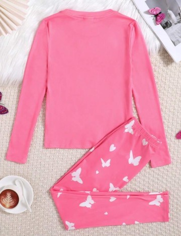 Compleu pijamale Shein, roz