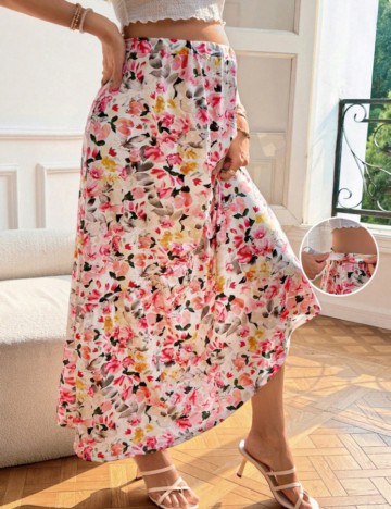 Fustă maxi Shein, mix culori