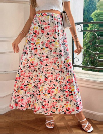 Fustă maxi Shein, mix culori