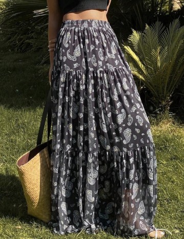 Fustă maxi Shein, mix culori