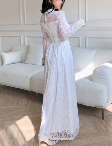 Rochie maxi Shein, alb