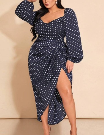 Rochie maxi Shein Curve+, albastru