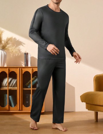 Pijamale MANFINITY by Shein, negru
