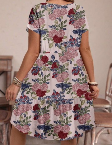 Rochie mini Shein Curve+, mix culori