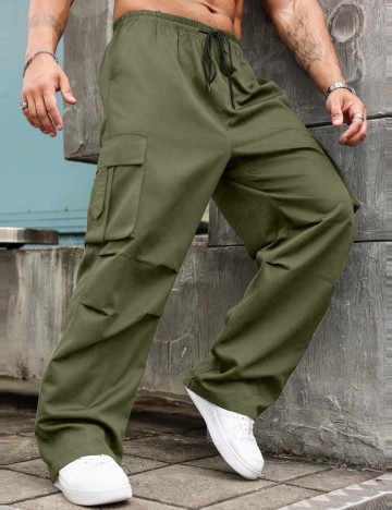 Pantaloni MANFINITY by Shein, verde