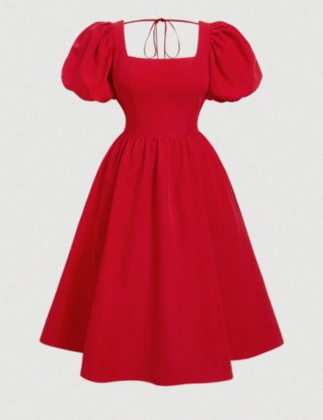 Rochie midi Shein Curve+, roșu