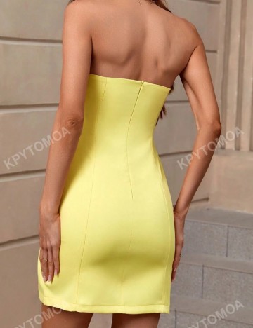 Rochie mini Shein, galben