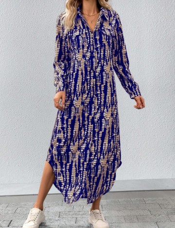 Rochie tip cămașă Shein, mix culori