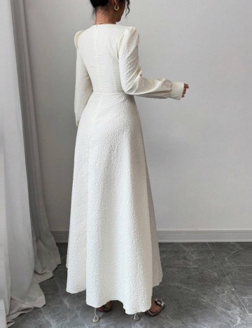 Rochie maxi Shein, crem