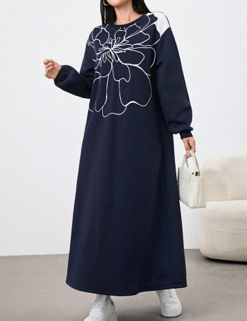 Rochie maxi Shein Curve+, albastru